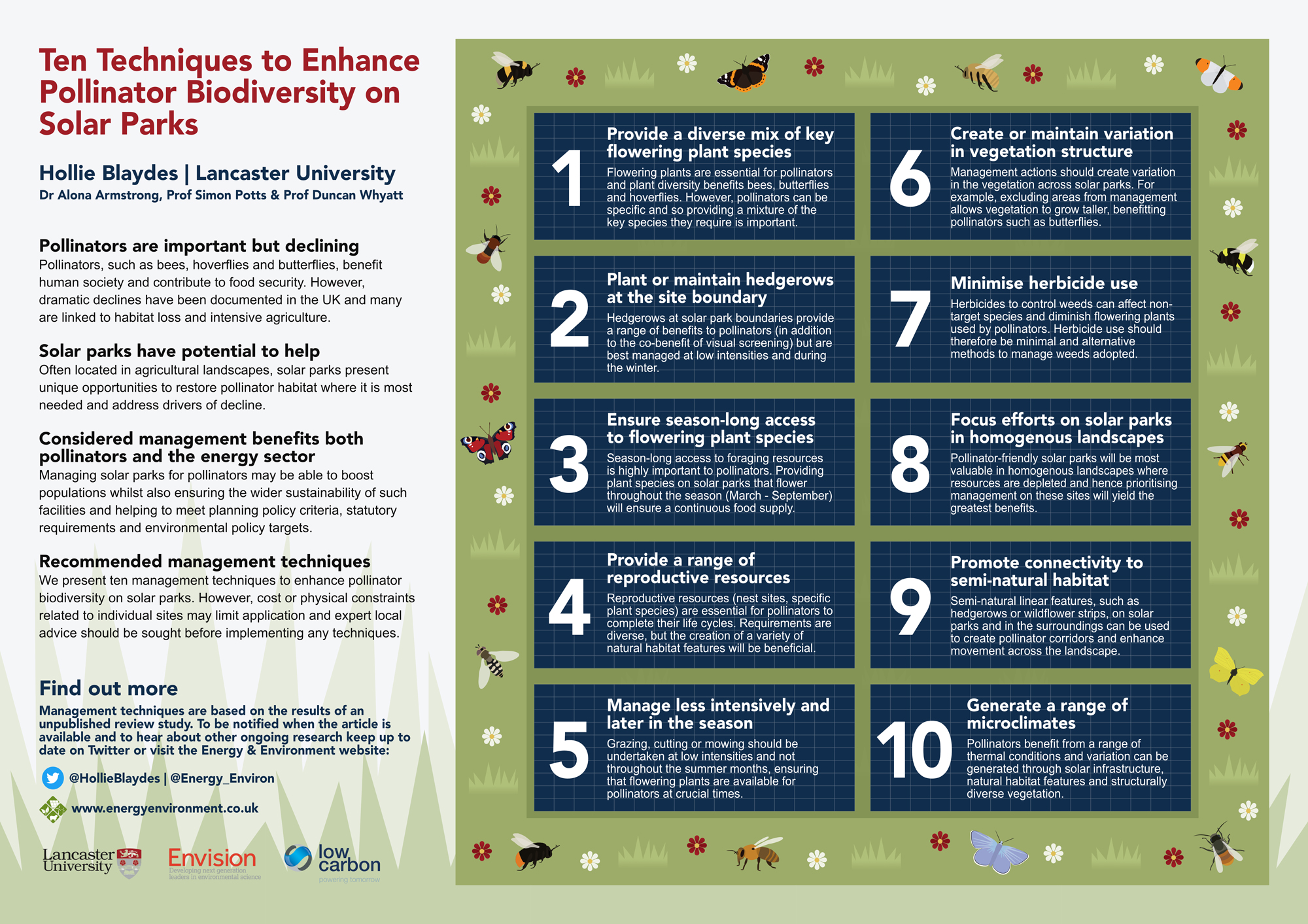 How to enhance biodiversity poster by Hollie Blaydes